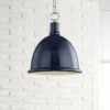 Mitzi Blair 11" Wide Polished Nickel Navy Blue Mini Pendant -Outlet The Radiantix Store mitzi blair 11 inch wide polished nickel navy blue mini pendant 47g41cropped
