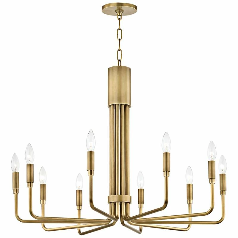 Mitzi Brigitte 31 3/4" Wide Aged Brass 10-Light Chandelier 4 Mitzi Brigitte 31 3/4" Wide Aged Brass 10-Light Chandelier - Image 2