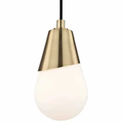 Mitzi Cora 5" Wide Aged Brass Modern Mini Pendant -Outlet The Radiantix Store mitzi cora 5 inch wide aged brass modern mini pendant 45m48views1