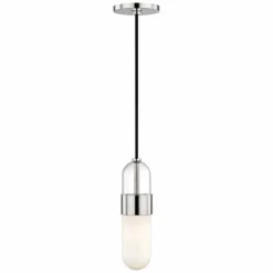 Mitzi Emilia 4 3/4" Wide Polished Nickel LED Mini Pendant -Outlet The Radiantix Store mitzi emilia 4 and three quarter inch wide polished nickel led mini pendant 45n19views3