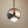 Mitzi Emma 6" Wide Polished Copper Mini Pendant -Outlet The Radiantix Store mitzi emma 6 inch wide polished copper mini pendant 47e24cropped