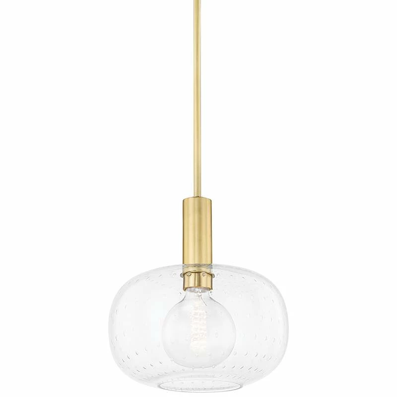 Mitzi Harlow 12" Wide Aged Brass Mini Pendant Light 4 Mitzi Harlow 12" Wide Aged Brass Mini Pendant Light - Image 2