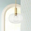 Mitzi Harlow 12" Wide Aged Brass Mini Pendant Light -Outlet The Radiantix Store mitzi harlow 12 inch wide aged brass mini pendant light 82k81cropped