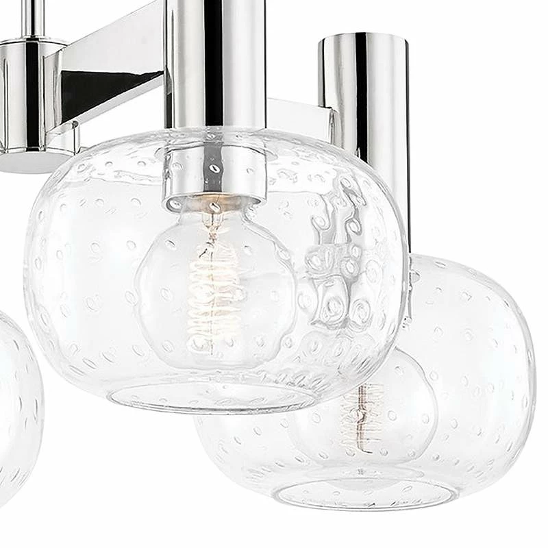 Mitzi Harlow 23" Wide Polished Nickel 4-Light Chandelier 4 Mitzi Harlow 23" Wide Polished Nickel 4-Light Chandelier - Image 2