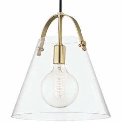 Mitzi Karin 12 3/4" Wide Aged Brass Pendant Light -Outlet The Radiantix Store mitzi karin 12 and three quarter inch wide aged brass pendant light 46t65views1