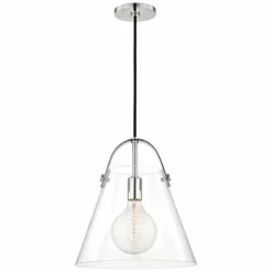 Mitzi Karin 12 3/4" Wide Polished Nickel Pendant Light