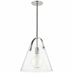 Mitzi Karin 12 3/4" Wide Polished Nickel Pendant Light -Outlet The Radiantix Store mitzi karin 12 and three quarter inch wide polished nickel pendant light 46t66views3