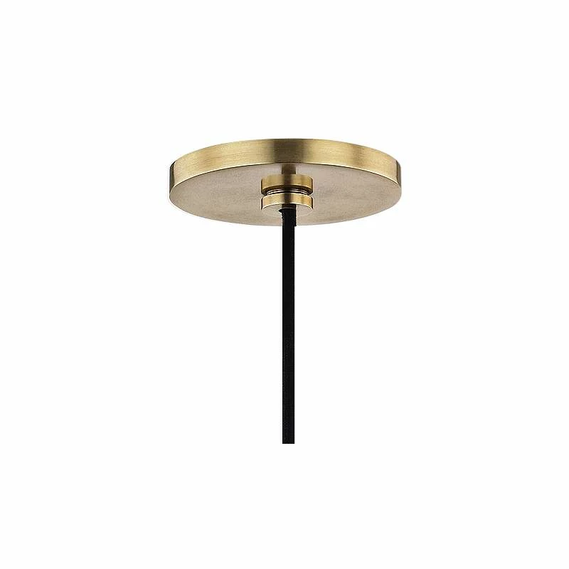 Mitzi Kiki 14" Wide Aged Brass And Cream Shade Modern Pendant Light 6 Mitzi Kiki 14" Wide Aged Brass And Cream Shade Modern Pendant Light - Image 4