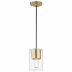 Mitzi Lula 5 1/4" Wide Aged Brass Mini Pendant -Outlet The Radiantix Store mitzi lula 5 and one quarter inch wide aged brass mini pendant 46v10