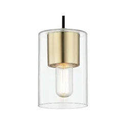 Mitzi Lula 5 1/4" Wide Aged Brass Mini Pendant -Outlet The Radiantix Store mitzi lula 5 and one quarter inch wide aged brass mini pendant 46v10views1