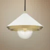 Mitzi Marnie 11 3/4"W Aged Brass Mini Pendant W/ White Shade 2 Mitzi Marnie 11 3/4"W Aged Brass Mini Pendant W/ White Shade -Outlet The Radiantix Store mitzi marnie 11 and three quarter inchw aged brass mini pendant w white shade 47f11cropped