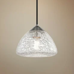 Mitzi Maya 9" Wide Polished Nickel Mini Pendant