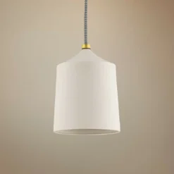 Mitzi Megan 5 3/4" Wide White Ceramic Mini Pendant Light