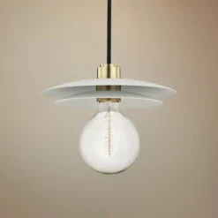Mitzi Milla 10 1/4" Wide Aged Brass Mini Pendant