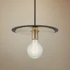 Mitzi Milo 14" Wide Aged Brass And Black Pendant Light -Outlet The Radiantix Store mitzi milo 14 inch wide aged brass and black pendant light 47f25cropped
