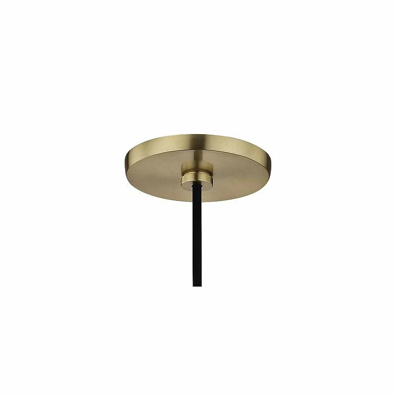 Mitzi Milo 14" Wide Aged Brass And Black Pendant Light 6 Mitzi Milo 14" Wide Aged Brass And Black Pendant Light - Image 4