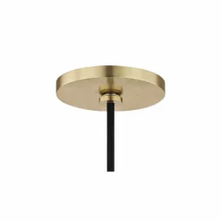 Mitzi Milo 9" Wide Aged Brass And Black Mini Pendant -Outlet The Radiantix Store mitzi milo 9 inch wide aged brass and black mini pendant 47f29views2