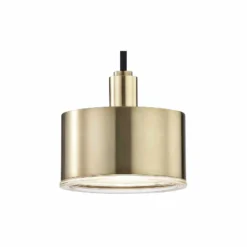 Mitzi Nora 5 1/4" Wide Aged Brass LED Mini Pendant -Outlet The Radiantix Store mitzi nora 5 and one quarter inch wide aged brass led mini pendant 47f39views1