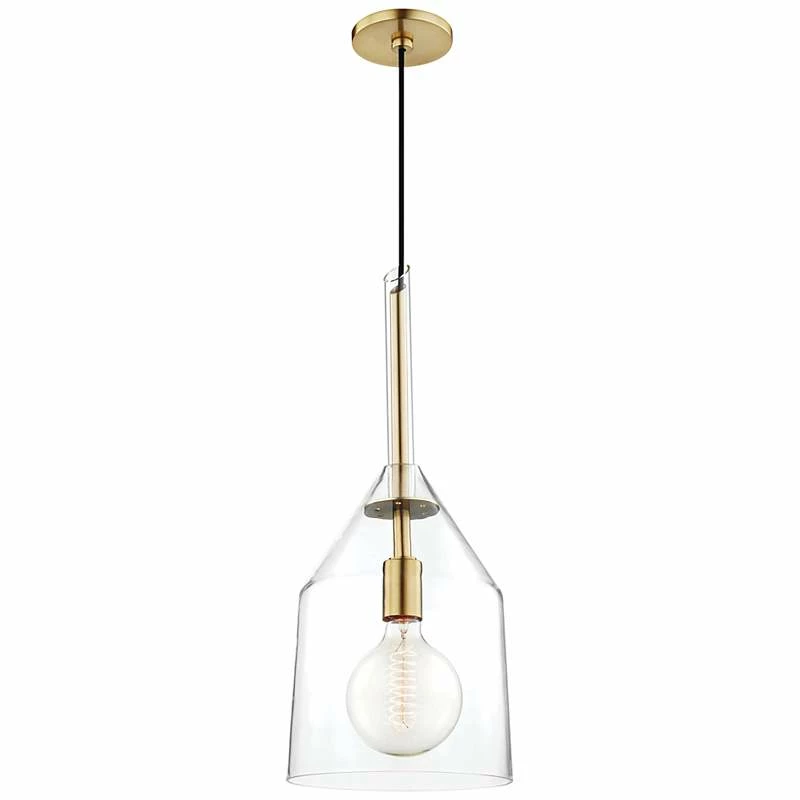 Mitzi Sloan 9 1/2" Wide Aged Brass Mini Pendant 4 Mitzi Sloan 9 1/2" Wide Aged Brass Mini Pendant - Image 2