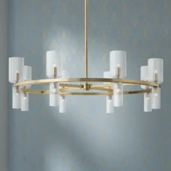 Mitzi Tabitha 33 3/4" Wide Aged Brass 16-Light Chandelier