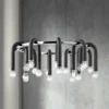 Mitzi Whit 28 3/4" Wide 20-Light Nickel And Black Chandelier -Outlet The Radiantix Store mitzi whit 28 and three quarter inch wide 20 light nickel and black chandelier 88f32cropped