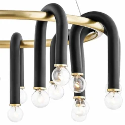Mitzi Whit 28 3/4"W 20-Light Aged Brass And Black Chandelier 7 Mitzi Whit 28 3/4"W 20-Light Aged Brass And Black Chandelier -Outlet The Radiantix Store mitzi whit 28 and three quarter inchw 20 light aged brass and black chandelier 88f33views1
