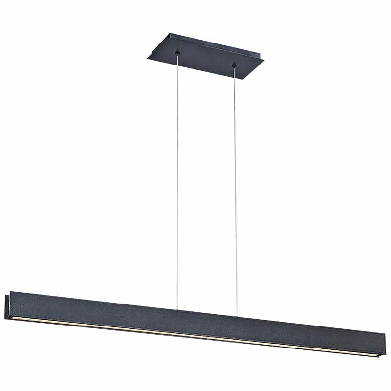 Modern Forms 42" Wide Black Finish LED Kitchen Island Linear Pendant 4 Modern Forms 42" Wide Black Finish LED Kitchen Island Linear Pendant - Image 2