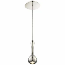 Modern Forms Acid 3 3/4"W Polished Nickel LED Mini Pendant