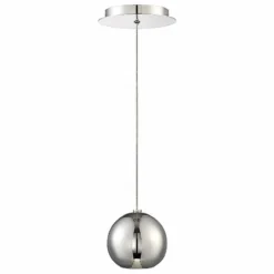Modern Forms Acid 4" Wide Polished Nickel LED Mini Pendant -Outlet The Radiantix Store modern forms acid 4 inch wide polished nickel led mini pendant 55p91views3