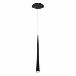Modern Forms Cascade 19" High Matte Black LED Mini Pendant -Outlet The Radiantix Store modern forms cascade 19 inch high matte black led mini pendant 55r13views1