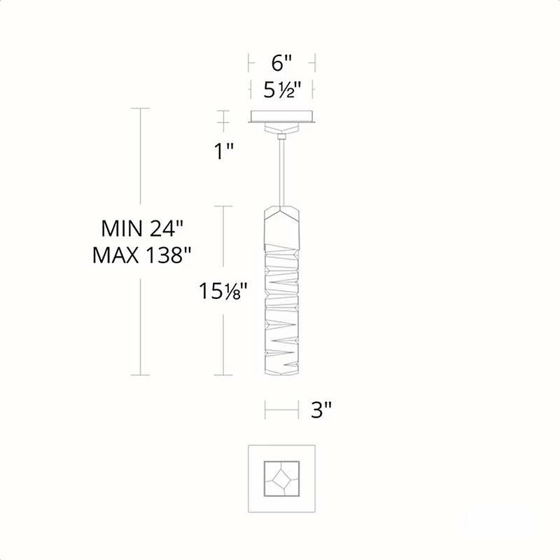 Modern Forms Juliet 3" Wide 1-Light Modern Pendant In Black 6 Modern Forms Juliet 3" Wide 1-Light Modern Pendant In Black - Image 4