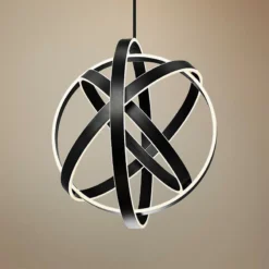 Modern Forms Kinetic 28" Wide Black 4-Light LED Pendant