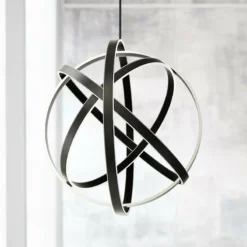 Modern Forms Kinetic 38" Wide Black 4-Light LED Pendant