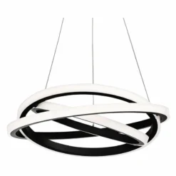 Modern Forms Veloce 26" Wide Black 3-Light LED Pendant -Outlet The Radiantix Store modern forms veloce 26 inch wide black 3 light led pendant 55p34views1