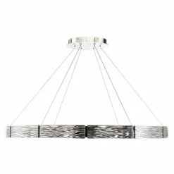 Modern Forms Zelda 48"W Polished Nickel 12-Light LED Pendant -Outlet The Radiantix Store modern forms zelda 48 inchw polished nickel 12 light led pendant 55p84views2