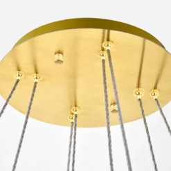 Monroe 31 1/2" Wide Gold And Crystal 2-Tier LED Chandelier -Outlet The Radiantix Store monroe 31 and one half inch wide gold and crystal 2 tier led chandelier 78k71views4