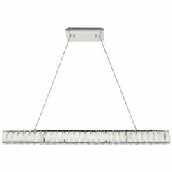 Monroe 38 3/4" Wide Crystal LED Kitchen Island Light Pendant