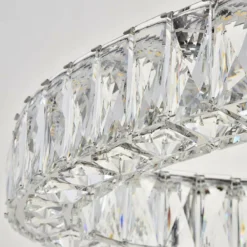 Monroe 41" Wide Chrome And Crystal 2-Tier LED Ring Chandelier 11 Monroe 41" Wide Chrome And Crystal 2-Tier LED Ring Chandelier -Outlet The Radiantix Store monroe 41 inch wide chrome and crystal 2 tier led ring chandelier 77h90views2