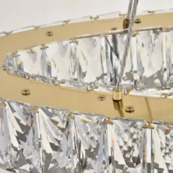 Monroe 41" Wide Gold And Crystal 2-Tier Oval LED Chandelier 12 Monroe 41" Wide Gold And Crystal 2-Tier Oval LED Chandelier -Outlet The Radiantix Store monroe 41 inch wide gold and crystal 2 tier oval led chandelier 77h91views3