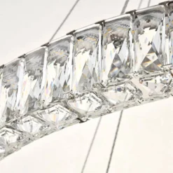 Monroe 42" Wide Chrome And Crystal 2-Tier LED Chandelier 12 Monroe 42" Wide Chrome And Crystal 2-Tier LED Chandelier -Outlet The Radiantix Store monroe 42 inch wide chrome and crystal 2 tier led chandelier 79x02views3