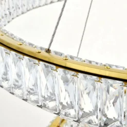 Monroe 42" Wide Gold And Crystal 2-Tier LED Ring Chandelier 11 Monroe 42" Wide Gold And Crystal 2-Tier LED Ring Chandelier -Outlet The Radiantix Store monroe 42 inch wide gold and crystal 2 tier led ring chandelier 79x03views2