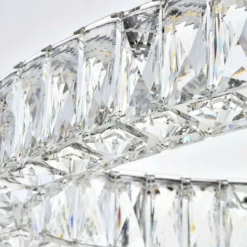 Monroe 48" Wide Chrome And Crystal 2-Tier Oval LED Chandelier -Outlet The Radiantix Store monroe 48 inch wide chrome and crystal 2 tier oval led chandelier 78k89views2