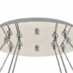 Monroe 48" Wide Chrome And Crystal 2-Tier Oval LED Chandelier -Outlet The Radiantix Store monroe 48 inch wide chrome and crystal 2 tier oval led chandelier 78k89views4