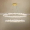 Monroe 48" Wide Gold And Crystal 2-Tier Oval LED Chandelier -Outlet The Radiantix Store monroe 48 inch wide gold and crystal 2 tier oval led chandelier 78k97cropped