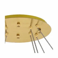 Monroe 48" Wide Gold And Crystal 2-Tier Oval LED Chandelier -Outlet The Radiantix Store monroe 48 inch wide gold and crystal 2 tier oval led chandelier 78k97views4