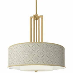 Moroccan Diamonds Carey 24" Gold 4-Light Chandelier