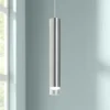 Moxy 3/4" Wide Satin Nickel Slim Freejack LED Mini Pendant