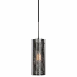 Multis 5" Wide Black Chrome Mini Pendant