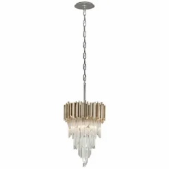 Mystique 12 1/4" Wide Modern Silver Leaf Pendant Light -Outlet The Radiantix Store mystique 12 and one quarter inch wide modern silver leaf pendant light 9p439views1
