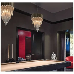 Mystique 16" Wide Modern Silver Leaf Pendant Light -Outlet The Radiantix Store mystique 16 inch wide modern silver leaf pendant light 9m195views1